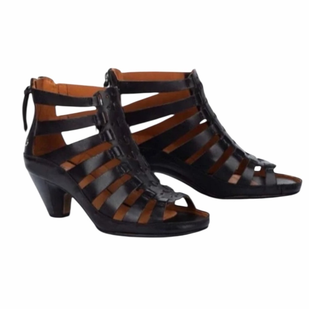 PIKOLINOS Java Caged Gladiator Sandal Black Size 8.5 / 39